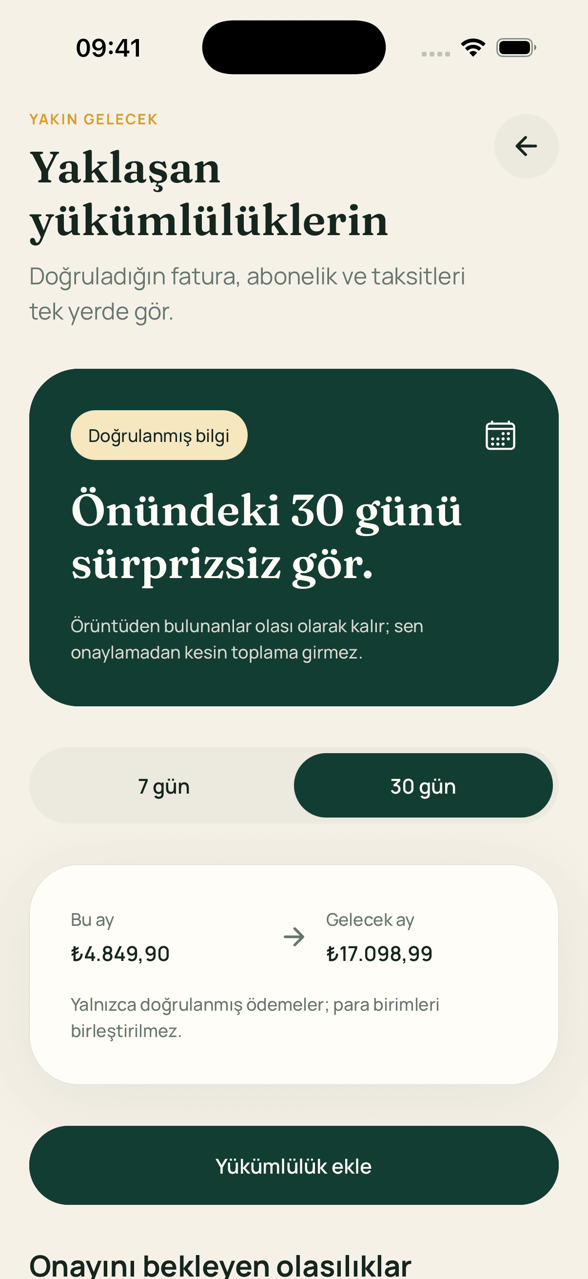 Charna yaklaşan ödemeler